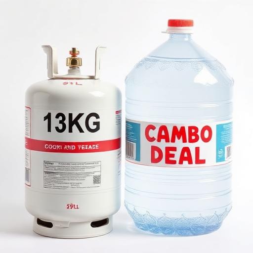 Botijão 13kg Ultragaz + Água 20L